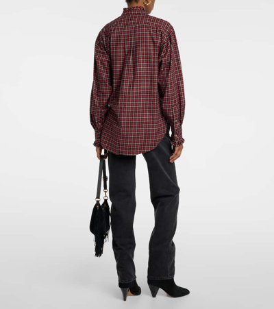 Isabel Marant Étoile Saoli Checked Cotton Poplin Shirt In Multicoloured