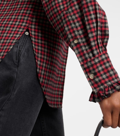 Isabel Marant Étoile Saoli Checked Cotton Poplin Shirt In Multicoloured