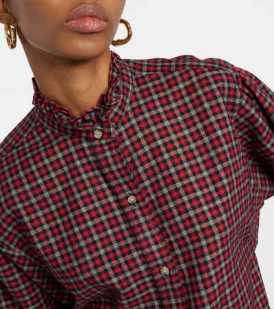 Isabel Marant Étoile Saoli Checked Cotton Poplin Shirt In Multicoloured