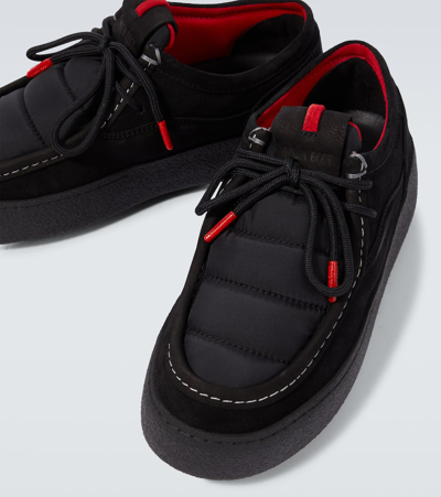 Moon Boot Mtrack Low Suede Sneakers In Black