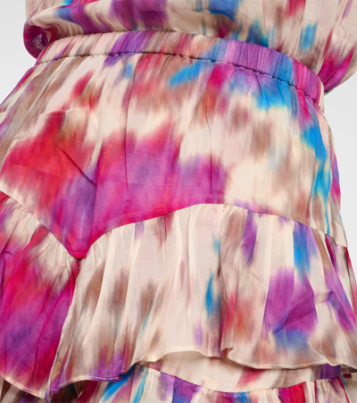 Shop Marant Etoile Jocadia Printed Cotton Skort In Multicoloured