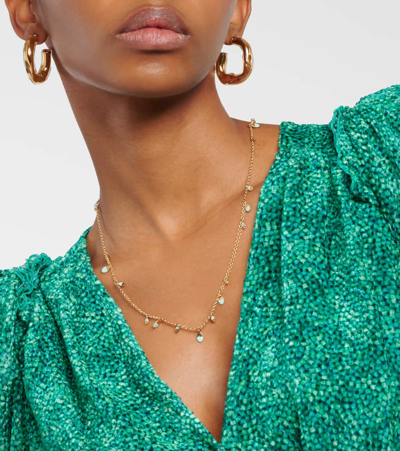 Shop Isabel Marant Casablanca Embellished Necklace In Gold