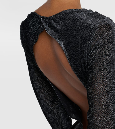 Isabel Marant Sabrina Silk-blend Midi Dress In Black