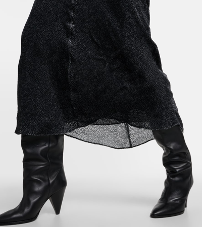 Isabel Marant Sabrina Silk-blend Midi Dress In Black