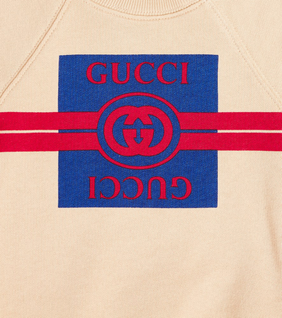 Shop Gucci Baby Interlocking G Jersey Sweatshirt In Multicoloured