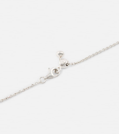 Kamyen 18kt White Gold Choker With Diamonds In Green