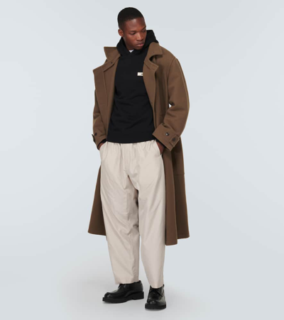 Jacquemus Gros-grain Hoodie In Black