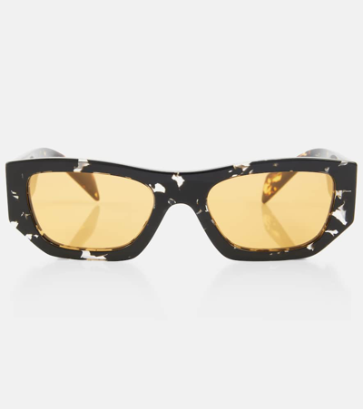 Prada Rectangular Sunglasses In Brown