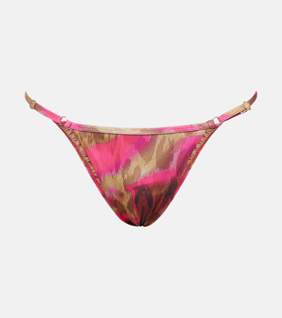 Shop Bananhot Emi Triangle Bikini Bottoms In Pink