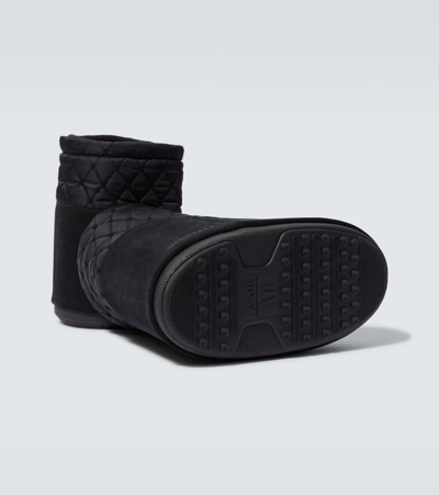 Shop Moon Boot Icon Low Quilted Snow Boots In Black