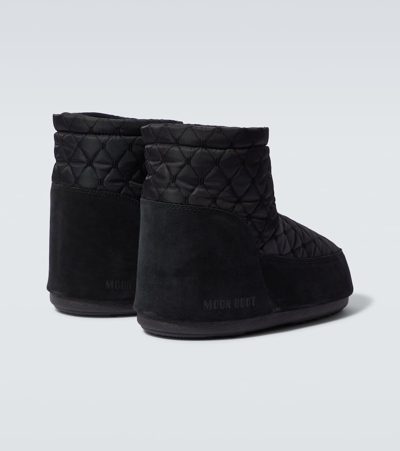 Shop Moon Boot Icon Low Quilted Snow Boots In Black