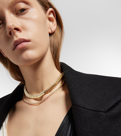 Suzanne Kalan 18kt Gold Tennis Necklace With Diamonds In Gold