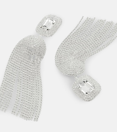 Magda Butrym Crystal-embellished Drop Earrings In Silver