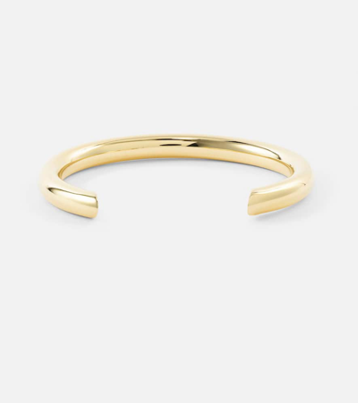 Shop Jennifer Fisher Samira Slice 10kt Gold-plated Cuff Bracelet