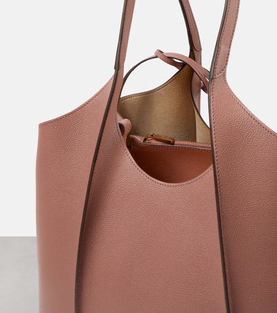 Shop Tod's Tsb Small Leather Tote Bag In Pink