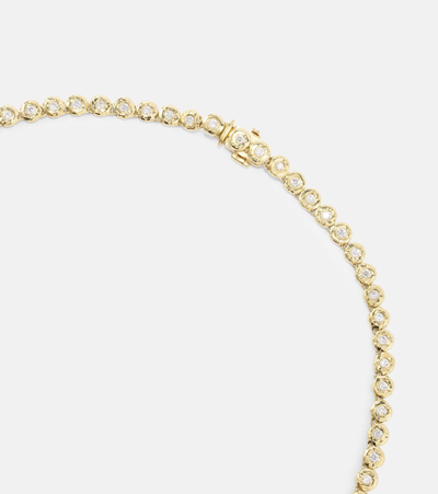 Octavia Elizabeth Blossom 18kt Gold Necklace With Diamonds In Gold