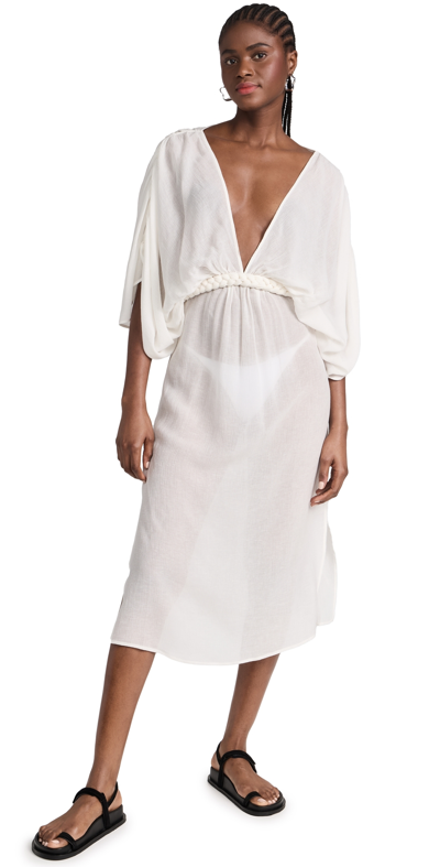 Shop Cult Gaia Inga Midi Coverup Dress Off White
