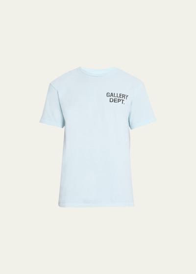 Shop Gallery Department Men's Jersey Souvenir Logo T-shirt In Baby Blue