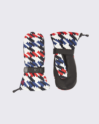 Shop Perfect Moment Houndstooth Davos Mitts L