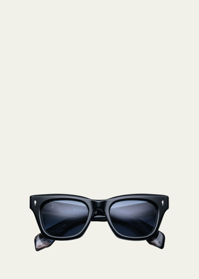 Shop Jacques Marie Mage Men's Dealan Sunglasses In 8a-noir 8