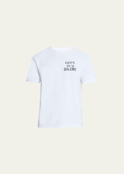 Shop Gallery Department Men's Jersey Logo T-shirt In White