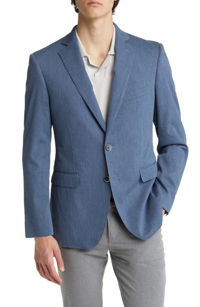 Shop Alton Lane Soho Stretch Denim Sport Coat In Slate Blue Waffle