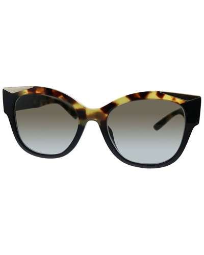 Shop Prada Women's Pr02wsf 56mm Sunglasses In Black