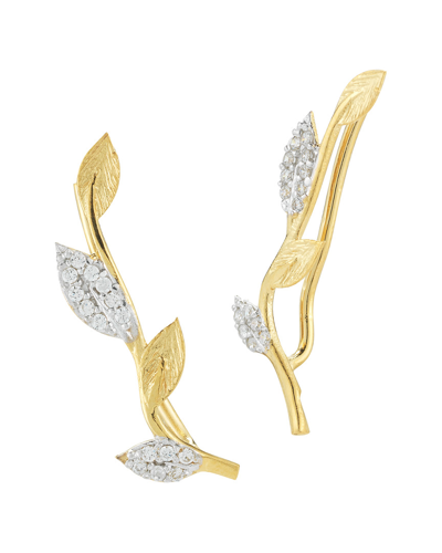 I. Reiss 14k 0.20 Ct. Tw. Diamond Climber Drop Earrings