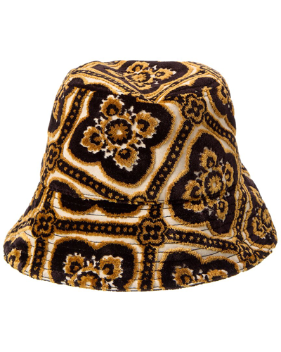 Shop Etro Jacquard Velvet Bucket Hat In Black