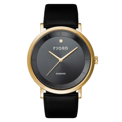 Shop Fjord Men's Jensen 42mm Quartz Watch In Gold
