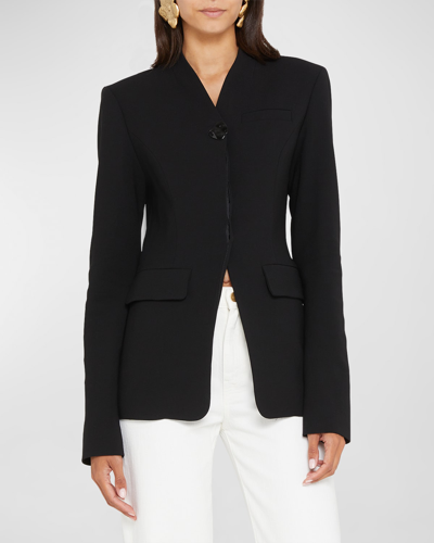 Shop Tove Selena Tailored Single Button Jacket In Black