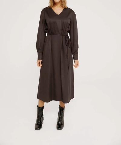 Shop Harshman Belinda Dress In Black In Grey