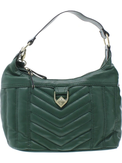 Shop B.o.c. Born Concepts Station Heights Womens Faux Leather Quilted Shoulder Handbag In Green