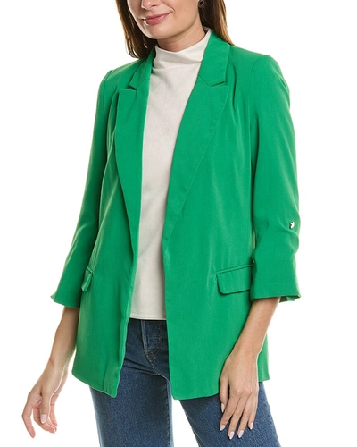 Shop T Tahari 3/4-sleeve Jacket In Green