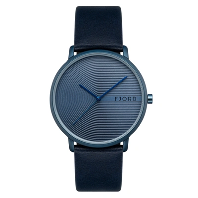 Shop Fjord Men's Erik 40mm Quartz Watch In Black