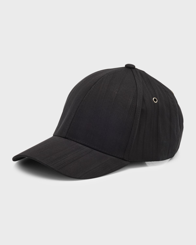 Shop Paul Smith Men's Shadow Striped Baseball Cap In Black