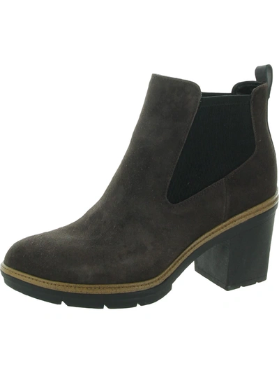 Shop Dr. Scholl's Shoes First Class Womens Padded Insole Ankle Chelsea Boots In Brown