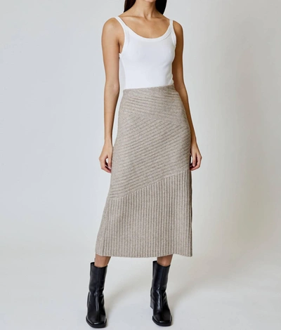 Shop Dh New York Demi Skirt In Mushroom In Grey