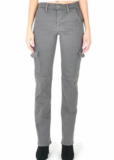 Shop Fidelity Panther Full Cargo Pant In Charcoal In Pink