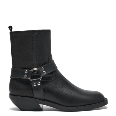 Shop Silent D Claire Leather Boot In Black