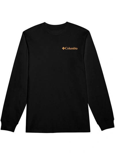 Shop Columbia Sportswear Mens Cotton Logo Graphic T-shirt In Black