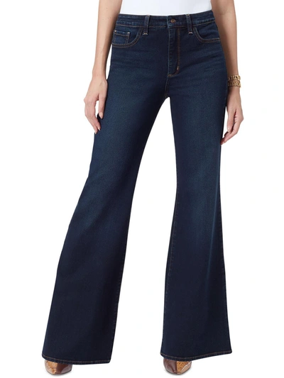 Shop Sam Edelman Womens High Rise Flared High-waist Jeans In Yellow
