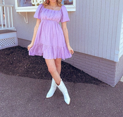 Shop Sweet Lovely By Jen Play By The Rules Dress In Lavender In Purple
