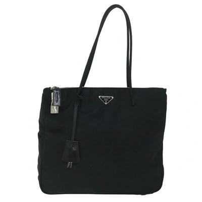 Shop Prada Synthetic Tote Bag () In Black