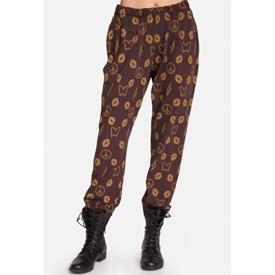 Shop Lauren Moshi Chantria Designer Bear Sweatpants In Brown