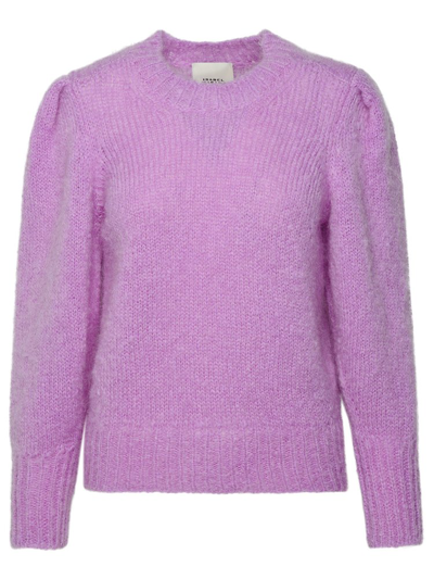 Shop Isabel Marant Emma Crewneck Knitted Jumper In Purple