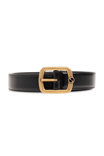 Shop Gucci Rectangular Belt In Black