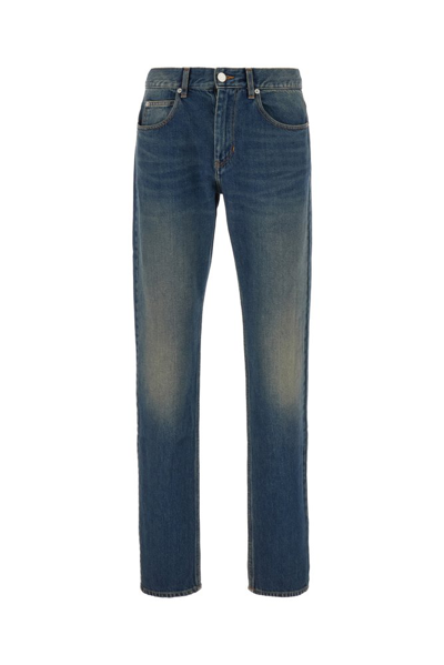 Shop Isabel Marant Slim Fit Straight Leg Jeans In Blue