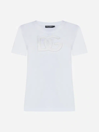 Shop Dolce & Gabbana Logo Cotton T-shirt