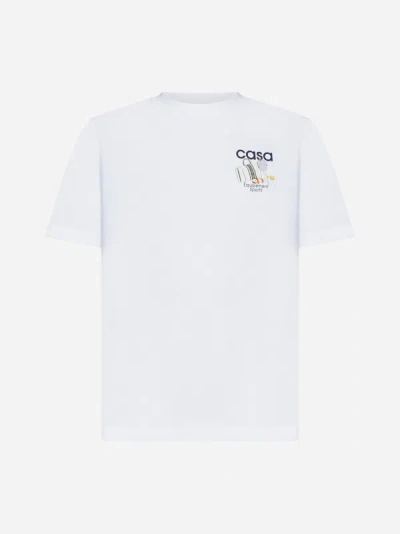 Shop Casablanca Equipment Sportif Cotton T-shirt In White